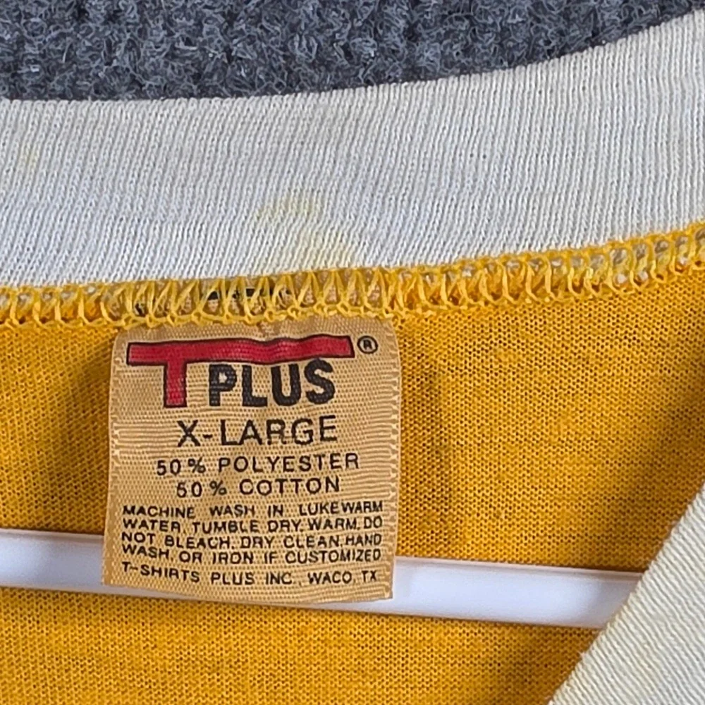 Vintage T Plus Shirt Mens Extra Large Single Stitch 80s Retro Volleyball USA - Picture 3 of 12